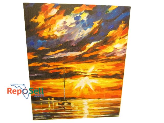 Lot 31-1444 - Stretched Giclée "Delightful Sunset" By Leonid Alfremov 16"x20" With COA