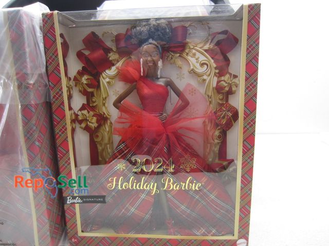 Lot 31-9281 - (8) Christmas Barbies in Package = All Same Model - Tote not included