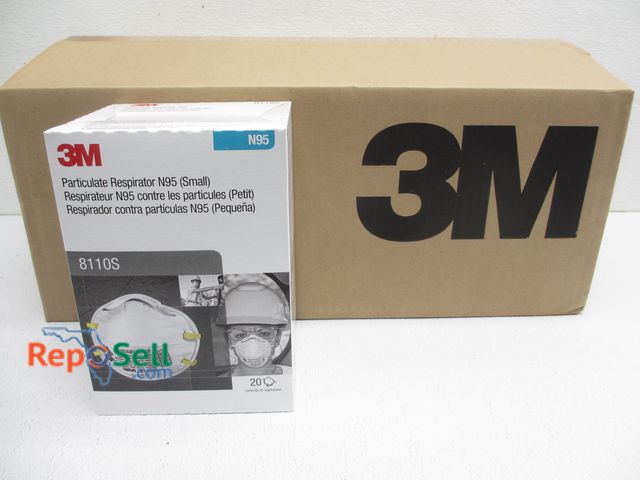 Lot 31-9102 - (160) 3M N95 Masks (1 Case) #8110S EXP 8/2026