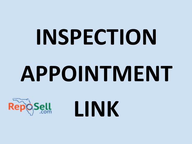 Lot 31-999 - INSPECTION APPOINTMENT  Required