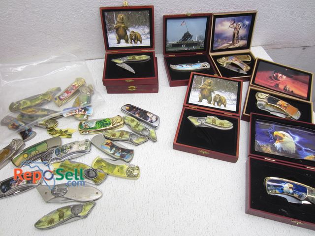 Lot 31-6347 - (41) Knives, Most Need Handle Repairs, Some With Box And (20) Empty Case