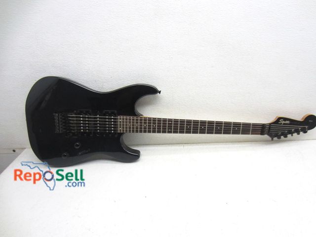 Lot 31-9307 - Squire by Fender guitar, Standard Series, electric with soft case.