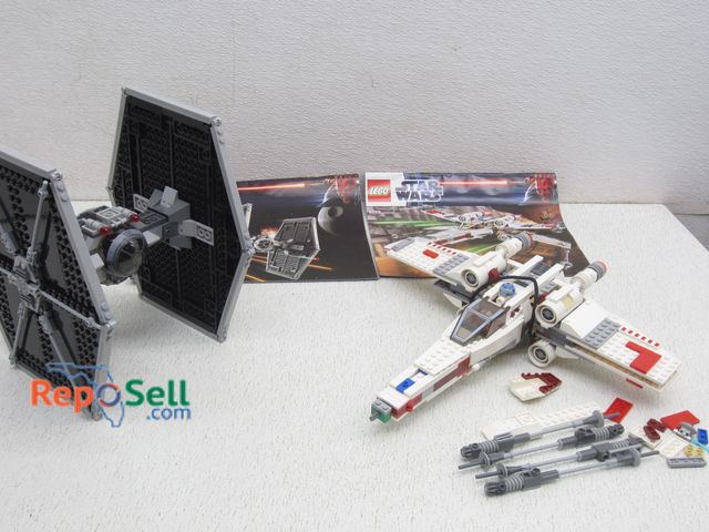 Lot 31-6285 - Star Wars Lego Lot: TIE Fighter 9492 w/Instructions (no figures) and X Wing Fighter 9493 w/Instructi...