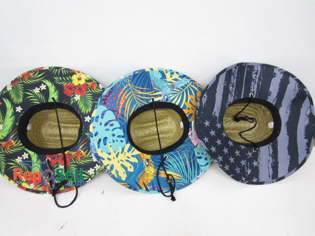 Lot 31-6005 - (3) New Lifeguard Straw Hats