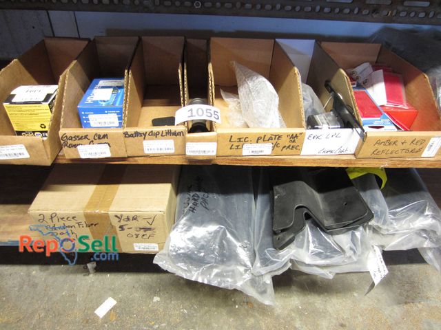 Lot 31-1055 - Golf Cart Parts Lot: Club Protector Brackets, Filters, Reflectors, Locking Doors, Hardware