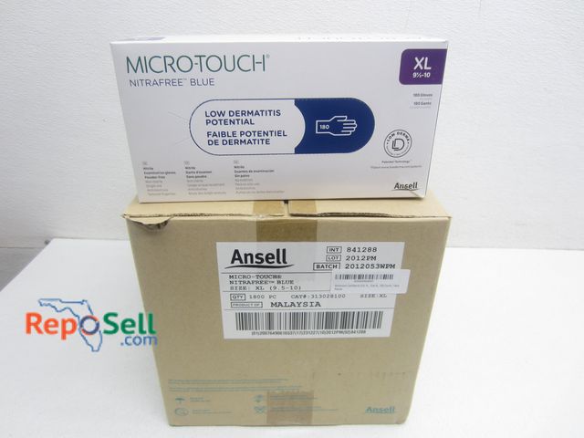 Lot 31-9245 - (1800) XL Ansell Nitrile Exam Gloves, #313028100