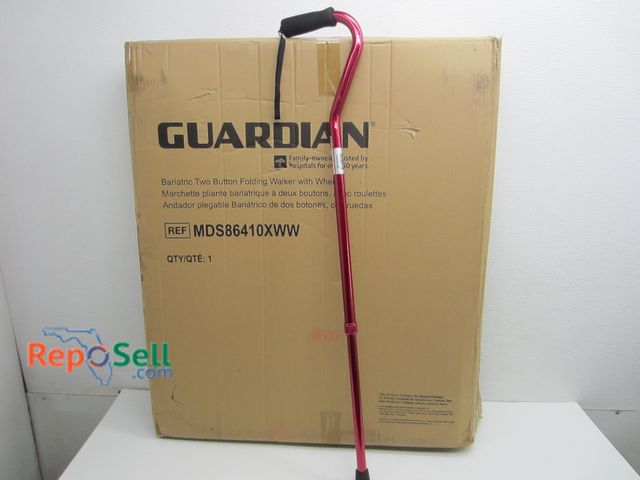 Lot 31-2533 - Walker (New in Box) and 300lb Rated Walking Cane