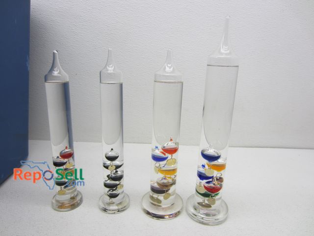 Lot 31-4219 - (20) Galileo Glass Thermometers - Various Colors &amp; Sizes