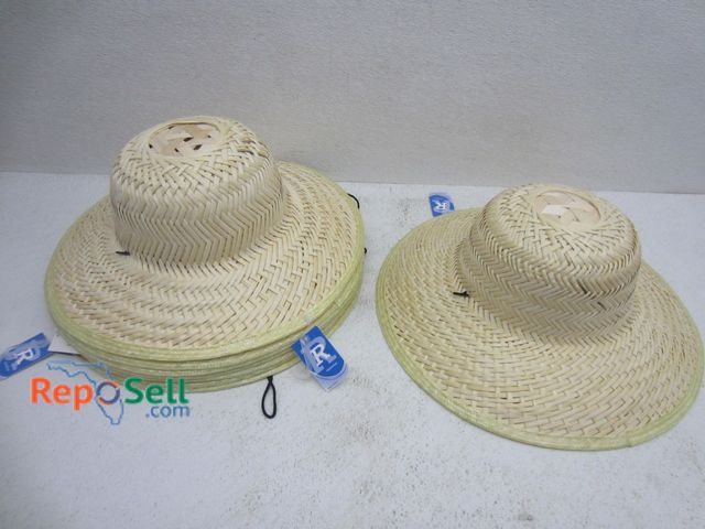 Lot 31-6218 - (8) HT1682 straw hats, new with tags, 4" brim
