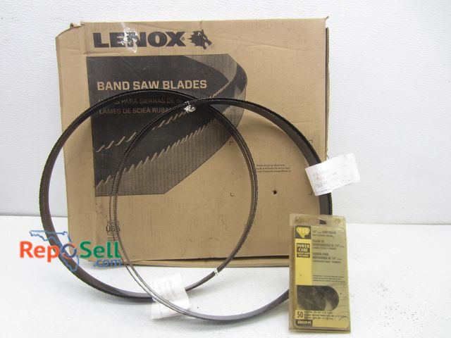 Lot 31-6064 - (6) Lenox Bandsaw Blades &amp; (1) 14" Low Kickback Chrome Saw Chain