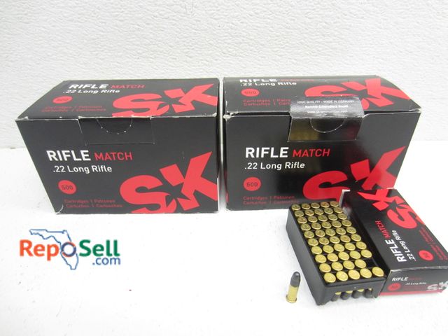 Lot 31-9592 - 1000 Rds. SK Rifle Match .22LR