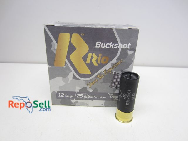 Lot 31-3358 - (25) Rds Rio Bucketshot 12 Gauge 2 3/4" Ammo