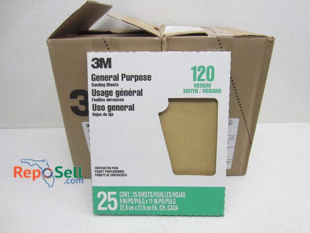 Lot 31-9465 - (2) Boxes 3M Sand Paper (500) Sheets120 Grit