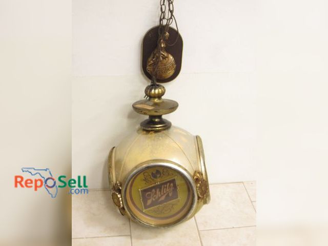 Lot 31-1140 - Schlitz Brewing Company Plastic Light Fixture Approx 22" Dia