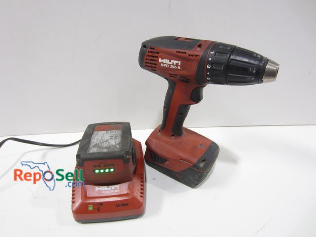 Lot 31-8087 - Hilti Drill #SFC22-A with (2) Batteries &amp; (1) Charger - Powers On