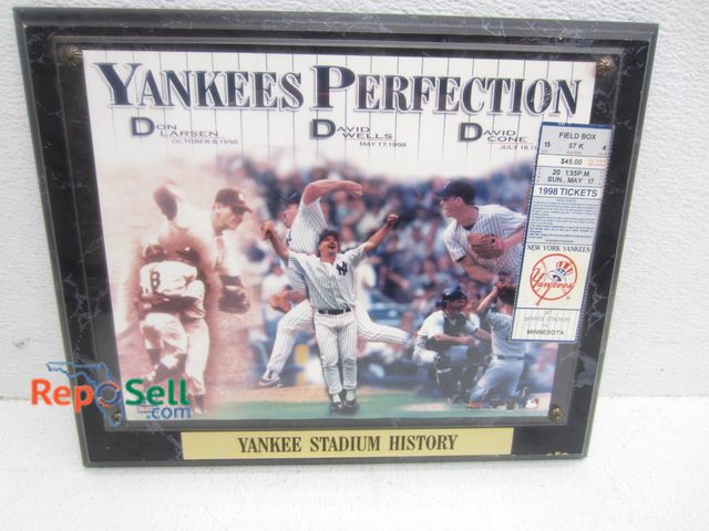 Lot 31-6525 - Yankee Stadium History Art, 13x10.5"