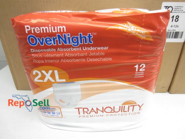 Lot 31-5323 - (180) 2XL Overnight Underwear
