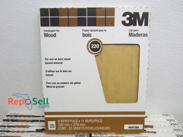 Lot 31-9483 - (18) 25 Pack Sandpaper 220 Grit
