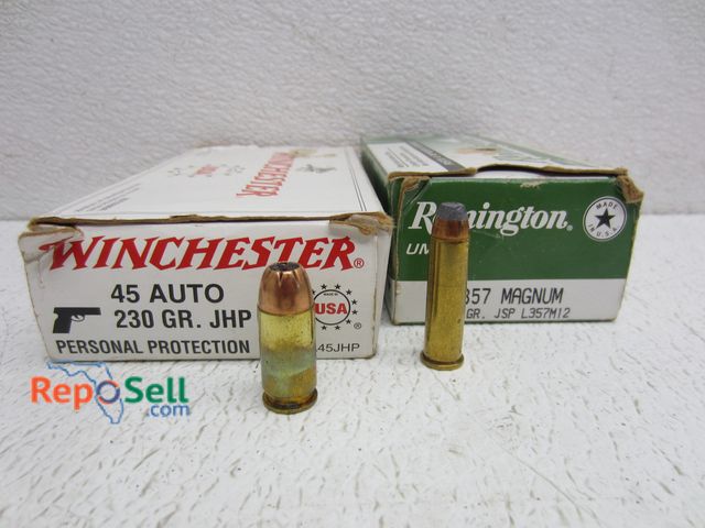 Lot 31-6337 - (100) rds Ammo: (50) rds 357 Magnum 125 gr And (50) rds 45 Auto 230 gr