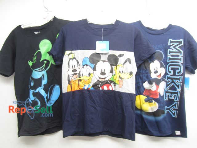 Lot 31-8194 - Kids Disney T-Shirts w/Hangers: Assorted Styles, Sizes M, 4T &amp; S - All Appear New/Some w/Tags