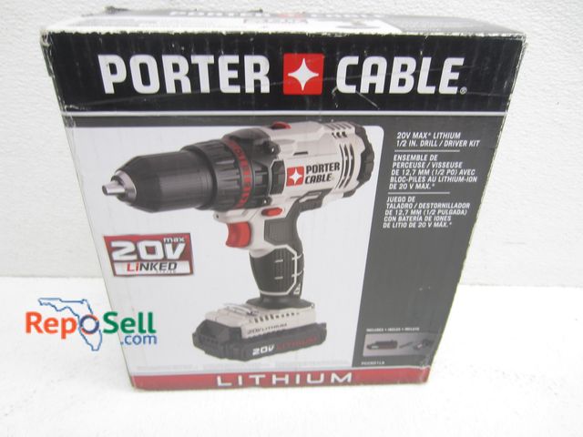 Lot 31-7197 - Porter Cable 20V 1/2" Drill/Driver Kit #PCC601LA