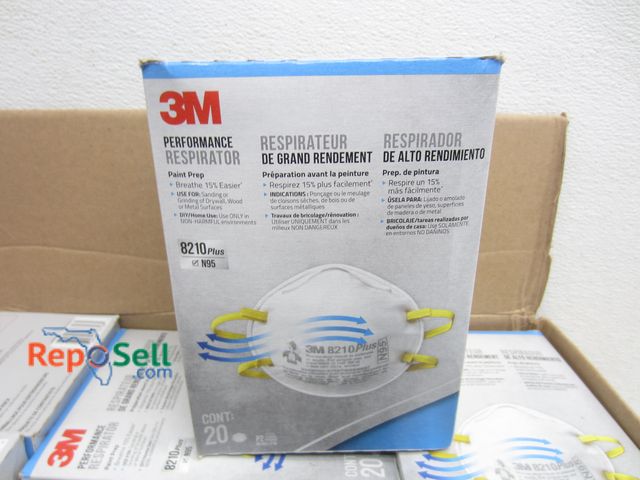 Lot 31-6477 - (180) 3M 8210+ N95 Respirators - Exp Date 01/2025