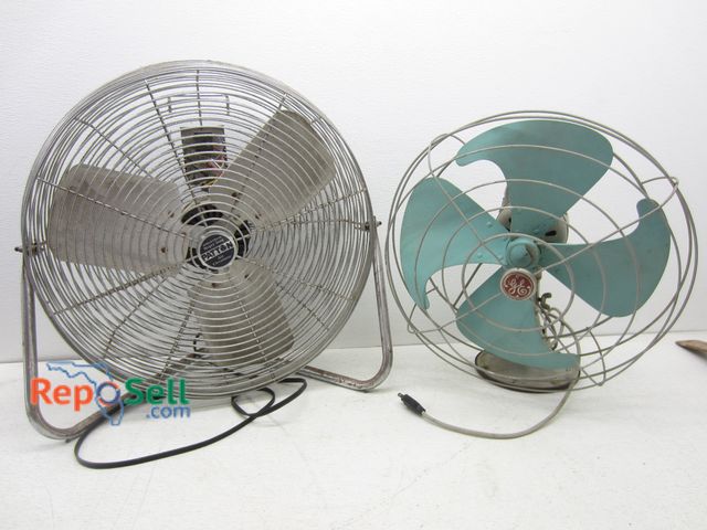 Lot 31-6422 - (2) Electric Fans:  Patton And Vintage GE - Both Power On