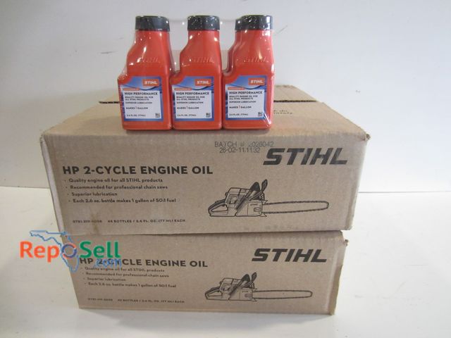 Lot 31-1234 - (96) 2.6 oz. Steel HP two-cycle engine oil - two cases