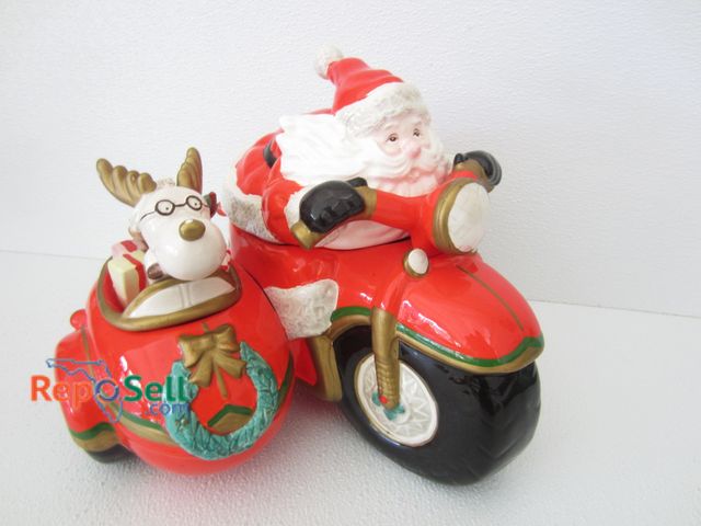 Lot 31-3012 - Santa Harley Cookie Jar
