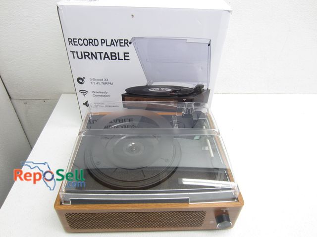 Lot 31-1313 - Wirelessly Connection Record Player: 33 1/3, 45, 78 - Untested, No Power Cord