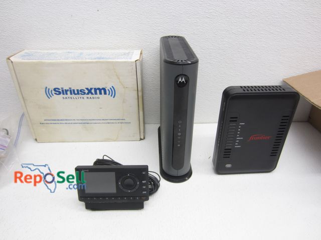 Lot 31-3204 - Sirius XM Radio with (2) Modems (both power on) - Netgear &amp; Motorola