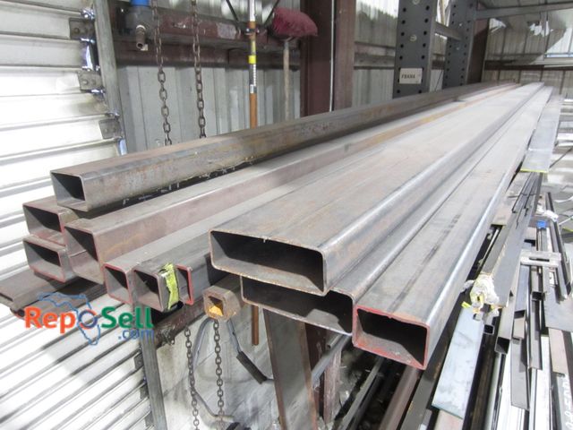 Lot 31-8315 - Lot of Steel Stock.  *Pick Up on Wednesday *largest piece is 24ft Long