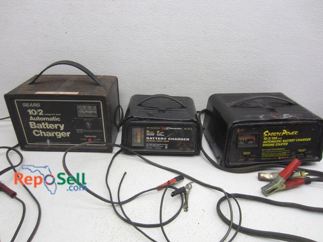 Lot 31-8113 - (3) Battery Chargers: AMPs - 10/2, 6/2, 15/2/100