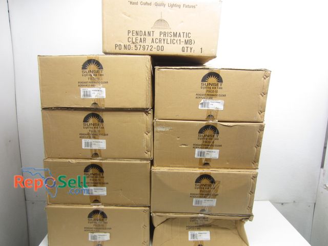 Lot 31-3529 - (9) Sunset Light Fixtures - All the Same F9630-10