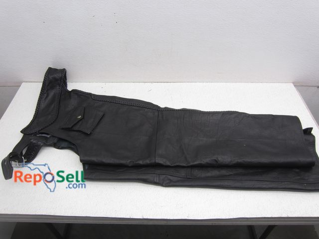 Lot 31-6213 - Leather Chaps by Liberty Leather; Black, Size XL