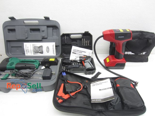 Lot 31-9198 - Tool Lot: Jump Starter, Cordless Filet Knife, etc.