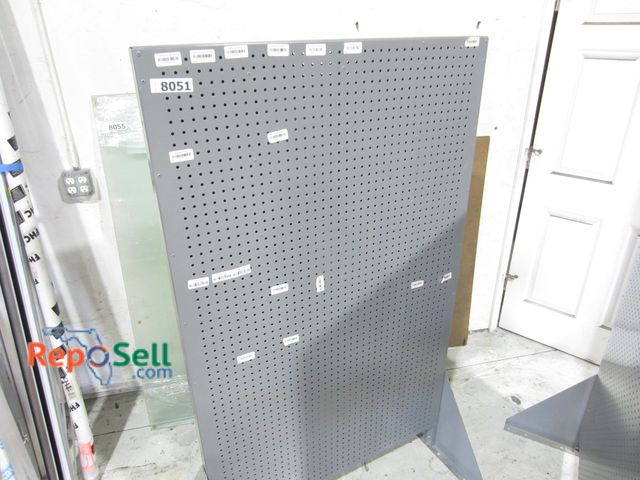 Lot 31-8051 - (1) Steel Pegboard Organizer Double Sided Freestanding  66"H  x 39.5" W