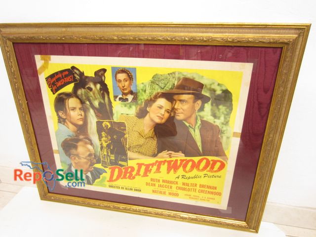 Lot 31-1048 - Vintage Framed Driftwood Movie Poster 38" x 30