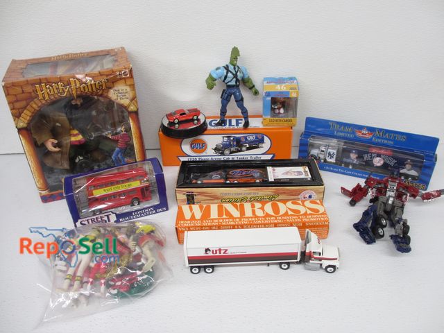 Lot 31-1061 - Assorted Diecast; Action Figures Etc; Includes Harry Potter; Utz Truck, Yankees Collectibles Etc.