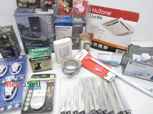 Lot 31-2098 - House Lot: Xfinity Backup Battery, NuTone Quick Kit Bath Fan, 120W Digital Transormer, Auto Sprinkle...