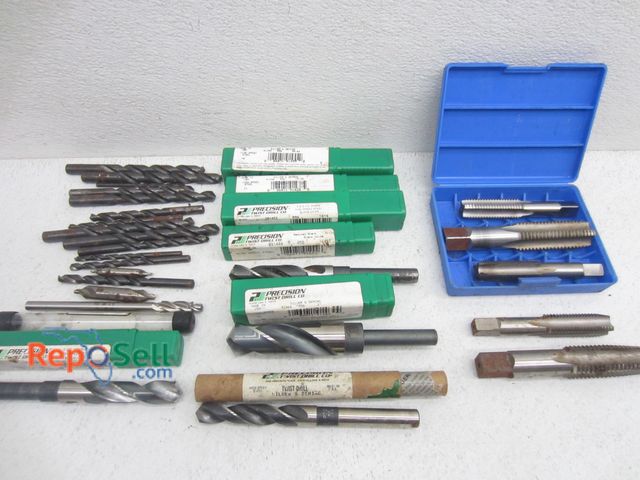 Lot 31-7061 - Approx (28) Drill Bits, Taps And End Mills, Assorted Styles