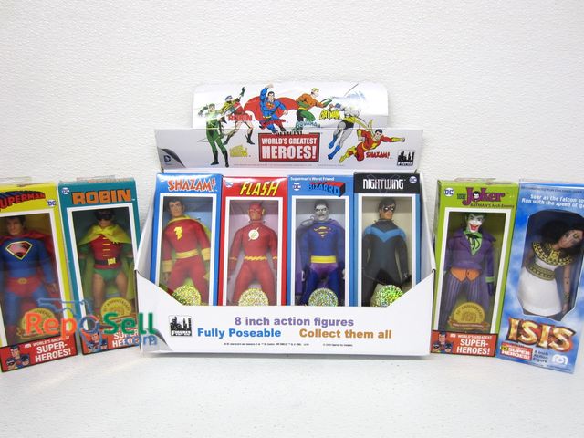 Lot 31-1215 - (8) DC World's Greatest Heroes 8-inch assorted action figures with display box