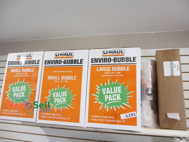 Lot 31-1191 - Includes Three Boxes Of U-Haul Enviro-Bubble Wrap: Two Small Bubble Packs (3/16" X 12" X 150') And O...