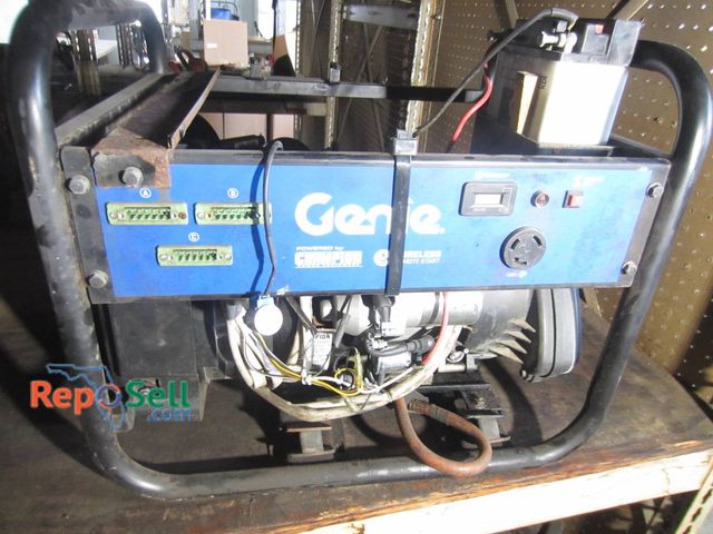 Lot 31-1294 - Champion portable generator with visible wear and missing components. Being sold in 'For Parts Or Re...