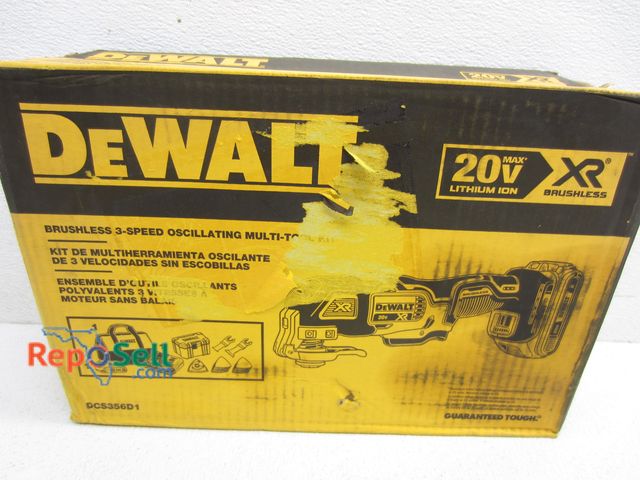 Lot 31-3391 - New Dewalt 20V Brushless Oscillating Multi-Tool Kit #DCS356D1 with Battery, Blades, etc.