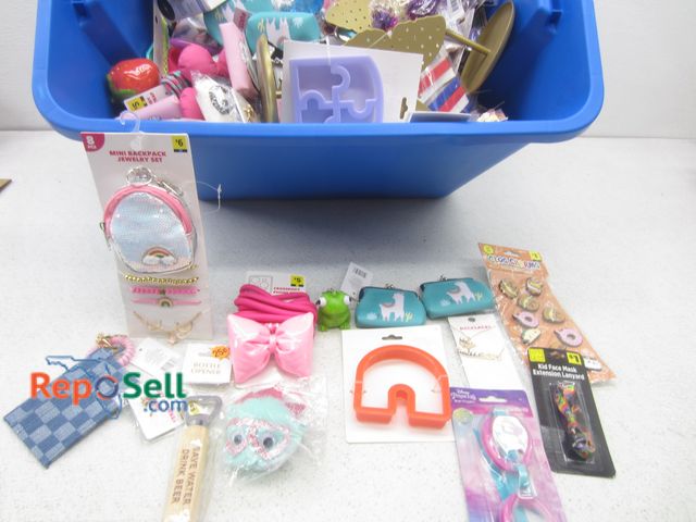 Lot 31-6173 - Estate lot: lash accessories, face masks, jewelry, small coin purses, etc - Most appear new.