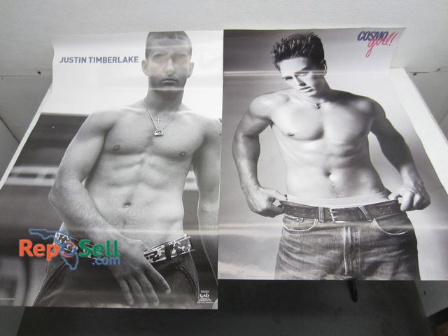 Lot 31-1305 - (2) Posters; Justin Timberlake &amp; Brad #2749-Cosmo Girl 34"x22.5"