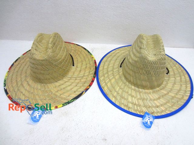 Lot 31-6221 - (2) new HT1702 straw sun hats; 4.5" brim