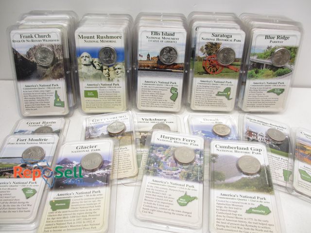 Lot 31-1047 - (56) National Park Quarters in Packaging