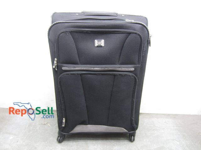 Lot 31-3437 - Large Jeep Suitcase on Wheels - Cloth, Black